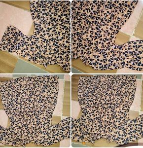 Patterned Off-Shoulder Top set