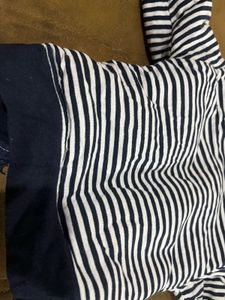 Striped Baby winter fur Jacket