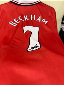 Beckham 1999 with Zip Man utd football jersey