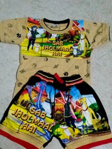 Cartoon Printed Baby Dress
