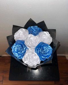 Handmade Ribbon Rose&#39;s Bouquet 💐🫶🏻