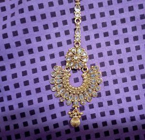 Necklace, Jhumka And Maangtika Set