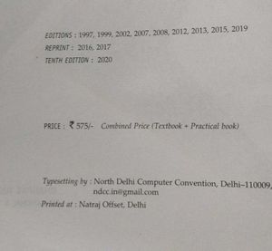 Computer Science with Python - Class XI Textbook