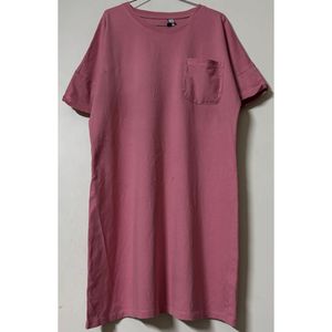 Dusty Rose T-Shirt Dress