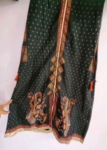 W Brand Black Gold Kurta. Size XS
