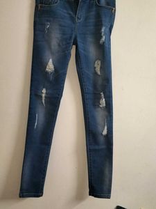 Distressed Denim Jeans
