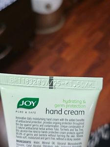 JOY Hand Cream - hydrating And Germ Protection