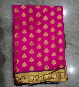 Combo of 3 Havy Shalu Embroidere,Zari Work Sarees