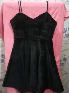 Black Velvet Mini Dress