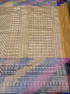 Vintage Banarasi Silk Saree All Over Jaal
