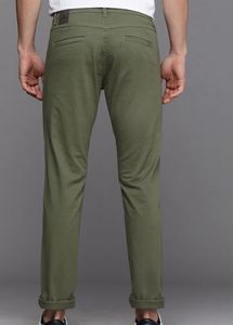 WROGN Men Green Slim Fit Pleated Trousers