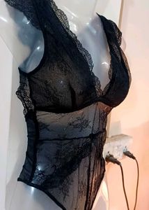 Flutter Backless Lace Bodysuit