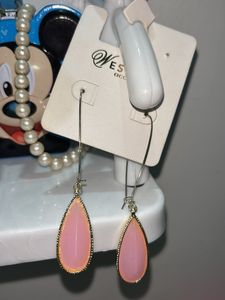 Pink Drop Earrings