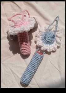 Crochet Lipstick Holder Keychain