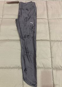 Puma Graphic Print Women Black Tights