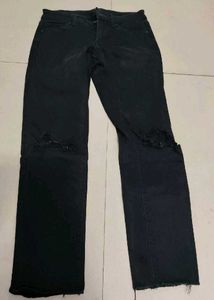 Trendy Distressed Denim Jeans Combo – Black &amp; Blue