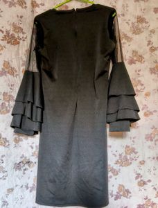 Black Bell Sleeve Dress