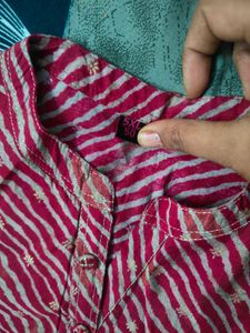 Striped Pink Kurti. plus size