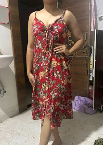 Red Floaral Dress