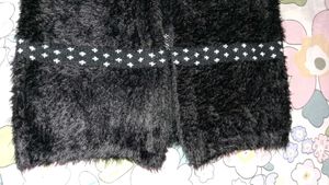 Cozy Black Fuzzy Cardigan