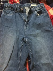 Blue Denim Mom Jeans High Waist
