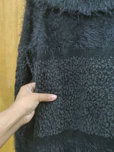 Stylish Black Sweater Dress