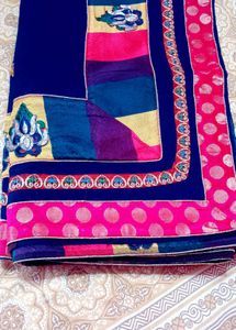 Elegant Blue Saree