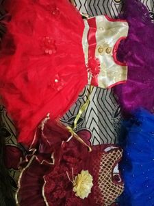 Combo Of 4 Baby Girl Frock