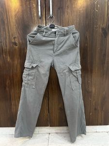 Grey Cargo Pants