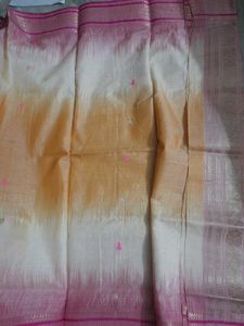 Beautiful Pink &amp; Gold Tant Benarasi Saree