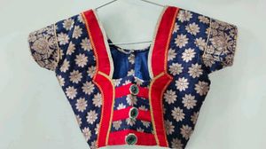 Red &amp; Navy Blue lehenga Choli With Dupatta