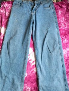 Wide Leg Light Wash Jeans