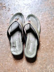 Bata Olive Green Flip-Flops