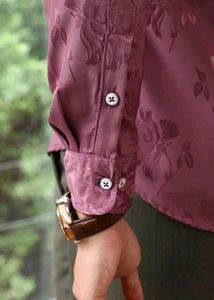 Purple Floral Shirt