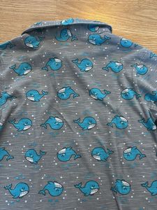 Whale Print Pajama Set