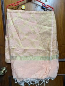 Peach Silk Dupatta | contains free