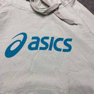 ASICS Womens Graphic Hoodie Jumper UK 14