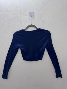 Blue Crop Top H&amp;M