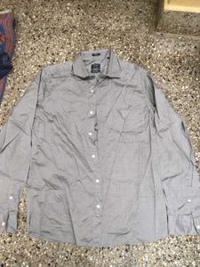 Grey Colour Silk Shirt