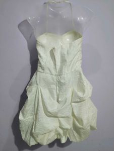 WHITE RUCHED SWEETHEART MINI DRESS
