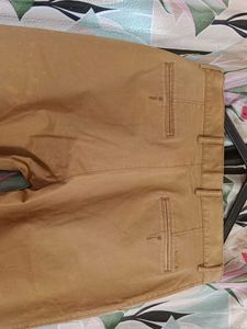 Khaki Straight Fit Pants