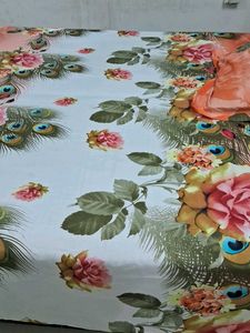 Floral Peacock Bed Sheet
