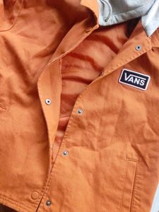 Orange VANS JACKET . Size Xs