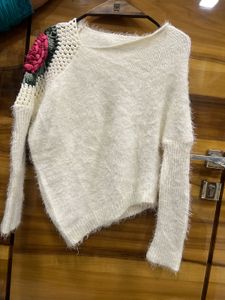 Cozy Crochet Detail Sweater