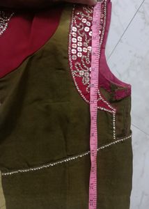 Designer Wedding Saree With Stitched Blouse