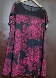 Purple🟣 Floral Printed Top For 46 Bust
