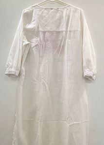 White Embroidered Kurta
