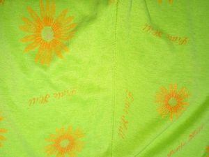 Neon Green Sunflower Leggings
