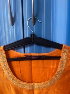 Anarkali Orange Kurta-xxl