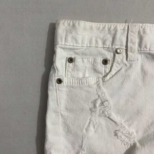 White Hipster Shorts